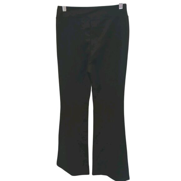 OGL Ponte Black Slimming Ponte Mid-Rise Pull-on Flared Pants Size Small NWT $49 - Picture 4 of 11